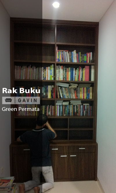  rak buku built in gavin Kitchen set minimalis Lemari 