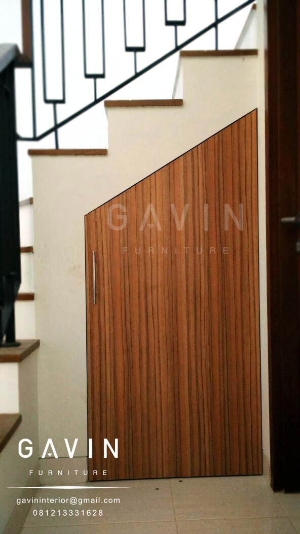  lemari  bawah  tangga  minimalis custom  by gavin Kitchen 
