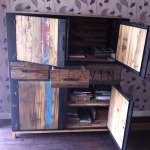 rustic cabinet from scrap wood indonesia