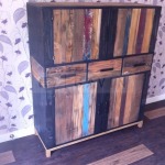 vintage rustic cabinet from scrap wood indonesia