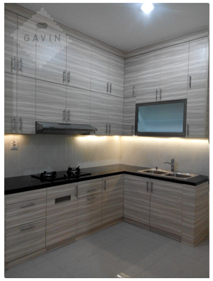 design kitchen set minimalis modern serpong gavin