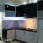 contoh kitchen set minimalis hpl kaca reyben