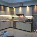 pembuatan kitchen set minimalis hpl by gavin