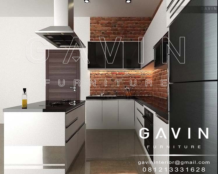 Q2175 pembuatan kitchen set design minimalis modern
