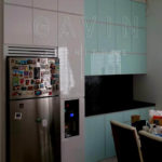 Q2394 model kitchen set minimalis finishing HPL + mika