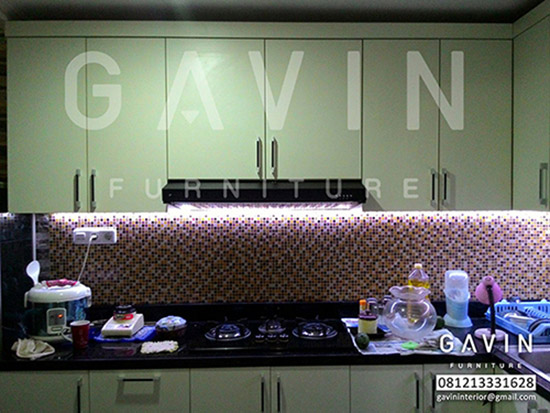  desain  lemari dapur  letter  i Kitchen set minimalis 