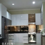 harga kitchen set minimalis modern finishing HPL supreme decoluxe glossy Q2585