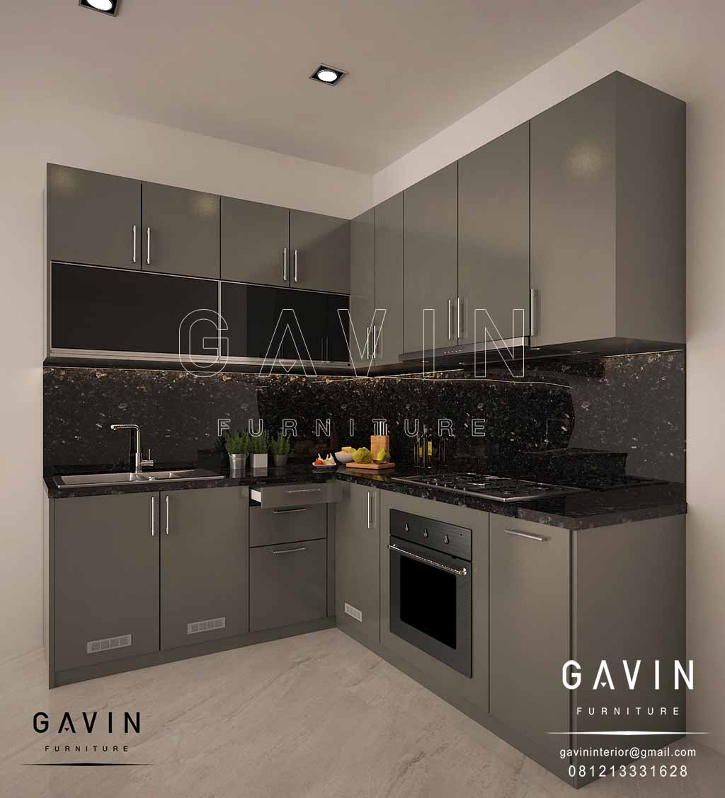 Design Kabinet Dapur Basah Letter L Minimalis Modern Klien Casajardin Kitchen Set Minimalis Lemari Pakaian Custom HPL Duco Dan Laker Terbaik