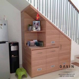 Lemari Bawah Tangga Sederhana Finishing HPL Taco TH 1218 FC Q2908