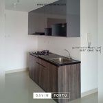 model kitchen set apartemen minimalis grey project di jakarta timur id3454