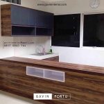 contoh model kitchen set minimalis warna coklat by Gavin id3385