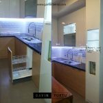 contoh kitchen set finishing hpl design minimalis di Kelapa Gading id3404