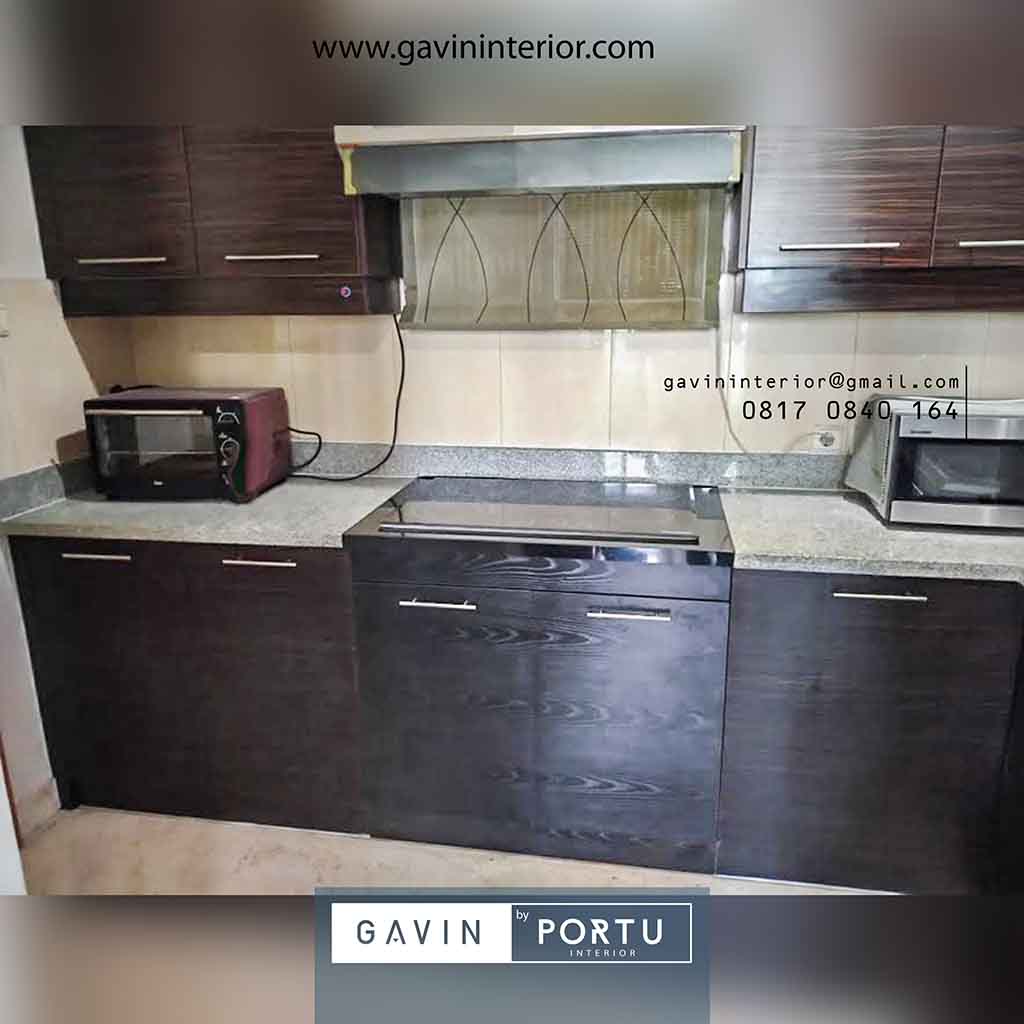 Buat Lemari Dapur  Custom Klien Apartemen Senayan Residence Jakarta Selatan Kitchen set 