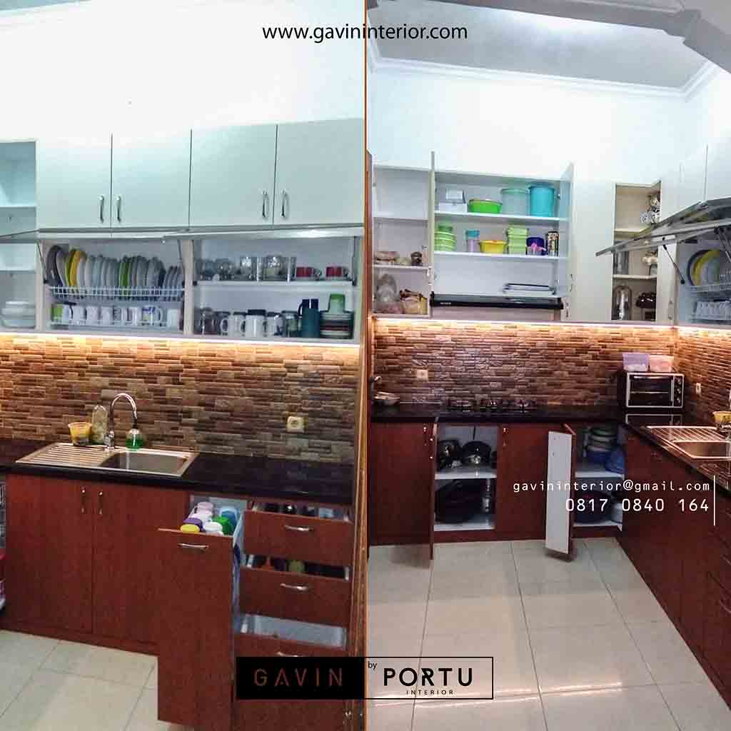 Gambar  Desain Lemari  Dapur  Minimalis Kav DKI Meruya Utara 