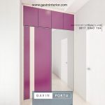 lemari minimalis finishing hpl & kaca cermin