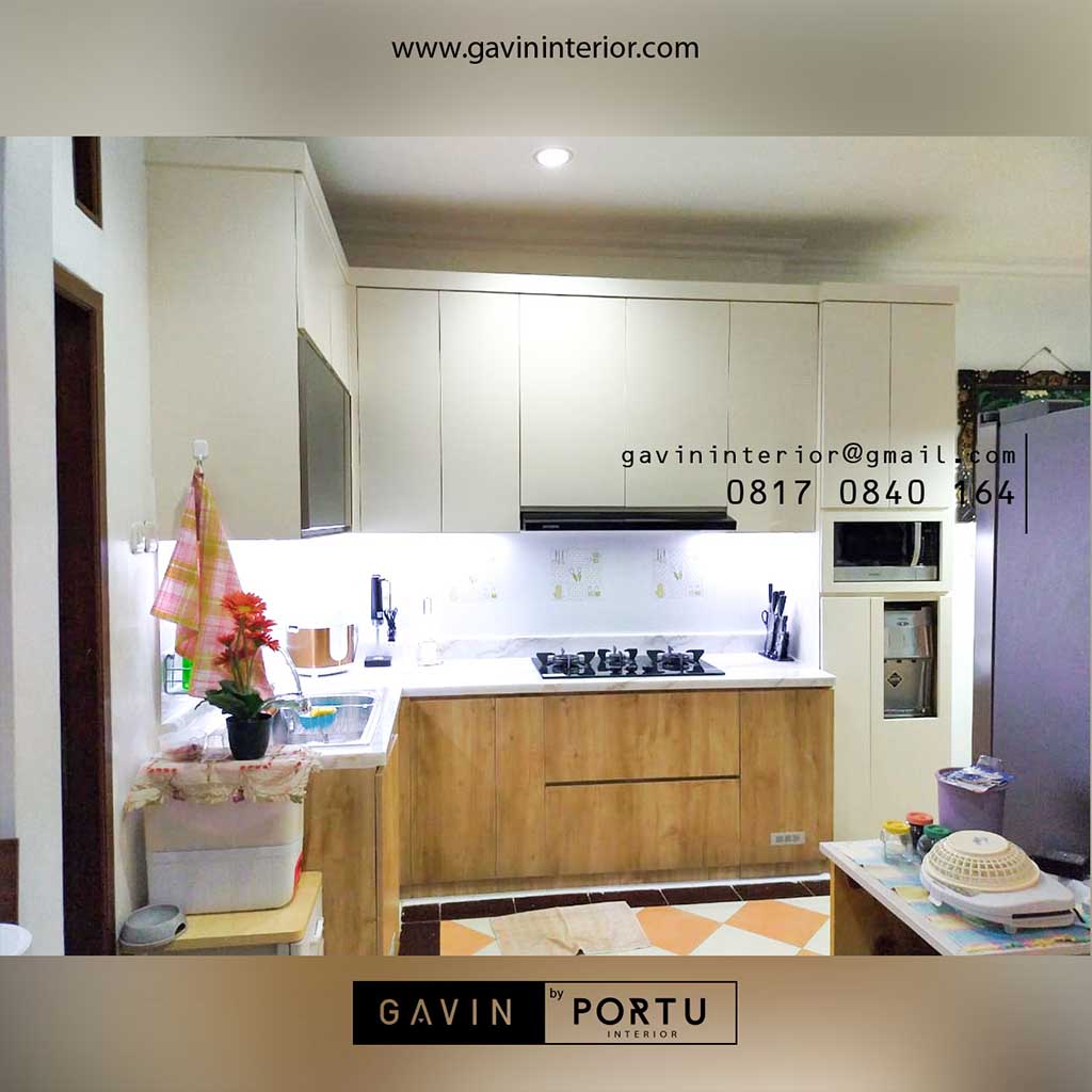 100 Contoh Kitchen  Set Motif  Kayu Model Paling Favorit 