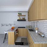 Kitchen Set Minimalis Modern Motif Kayu Kencana Loka 2 Extension Serpong Tangerang ID4867T