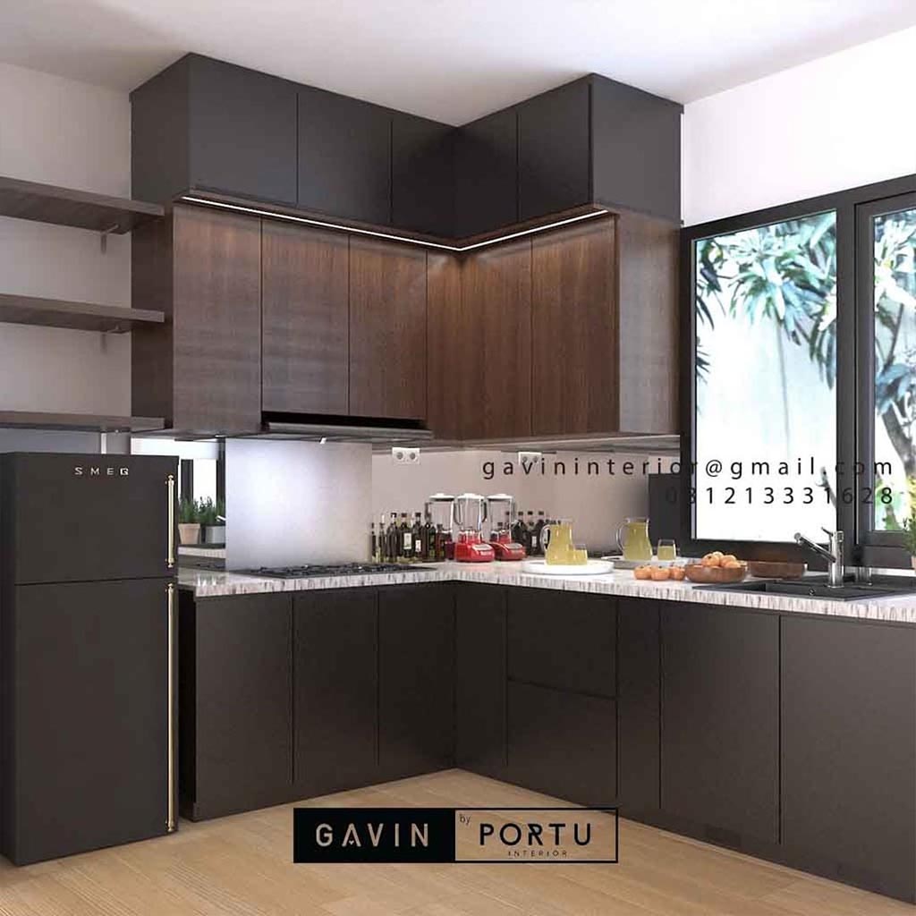 10 Desain Lemari Dapur Simple Dan Elegan Kitchen Set Minimalis Lemari Pakaian Custom HPL Duco Dan Laker Terbaik